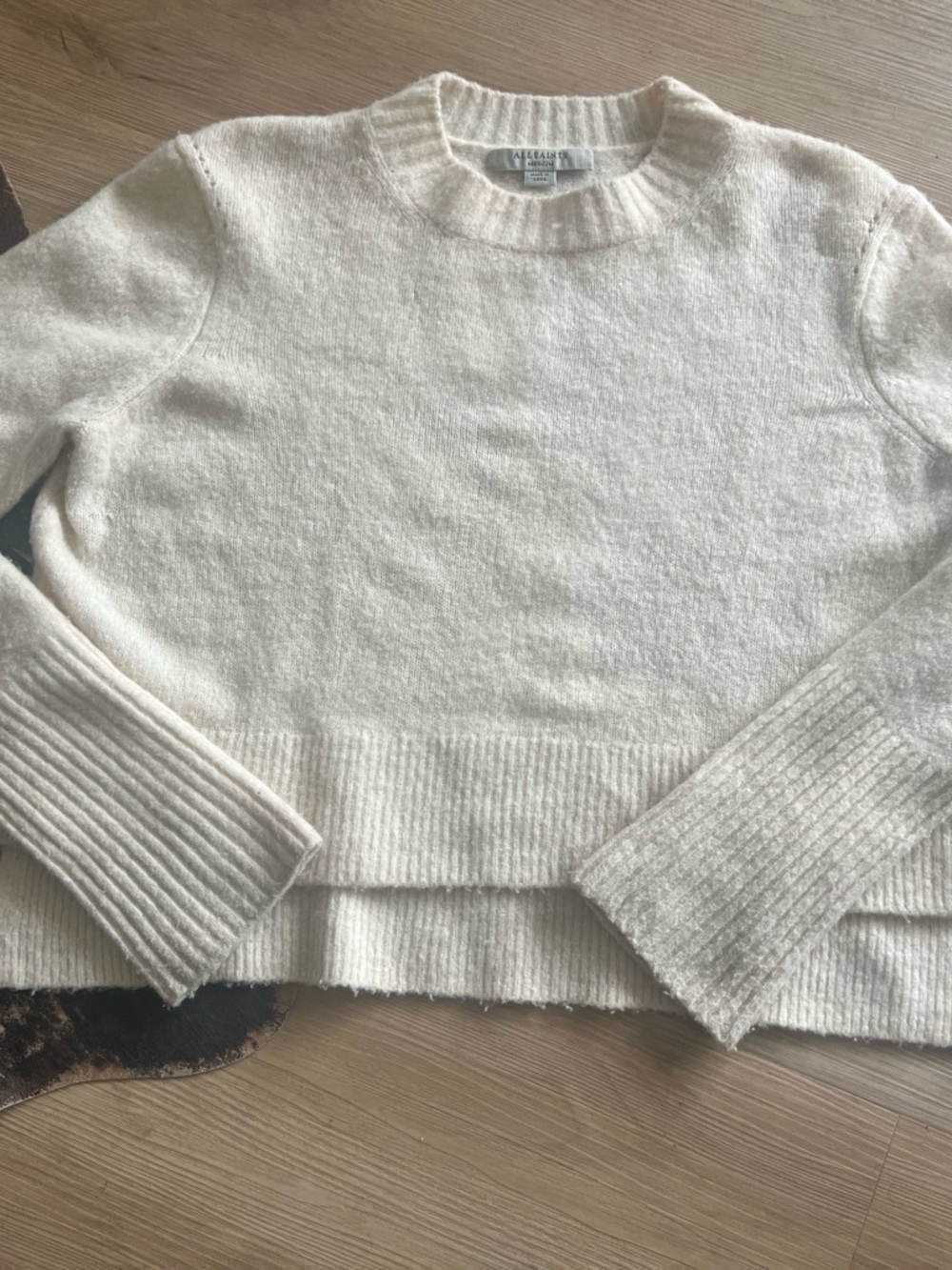 ALLSAINTS Wool-Blend Cropped Sweater •S/M